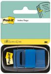 Post-it Index Flags, Medium, Blue, 1 Dispenser 25.4 mm x 43.2 mm, 50 Flags - To Mark, Highlight or Color Code Important Information