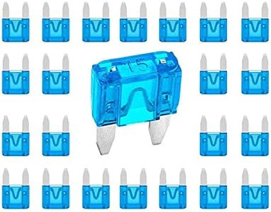 UZAKA 100 Pack Auto Fuses 15 AMP APM/ATM 32V Mini Blade Style Fuses 35A Short Circuit Protection Car Fuse - 100Pack (Mini 15A)