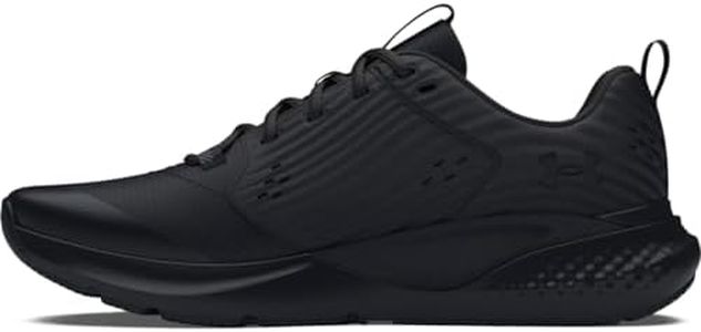 Under Armour Men's UA Charged Commit TR 4 Men's Running Shoes, Lightweight Men's Gym Trainers, Durable Trainers for Men Black, Black, 10 US