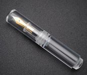 czxwyst Moonman Wancai Mini Transparent Pocket-Size Eyedropper Fountain Pen Fine Nib 0.5mm (Clear and bright)