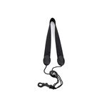 Rico SJA13 Saxophone Neck Strap - For Alto Saxophone & Soprano Saxophone - Sax Neck Strap - Snap Hook, Black