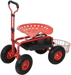 Sunnydaze Garden Cart Rolling Scoot