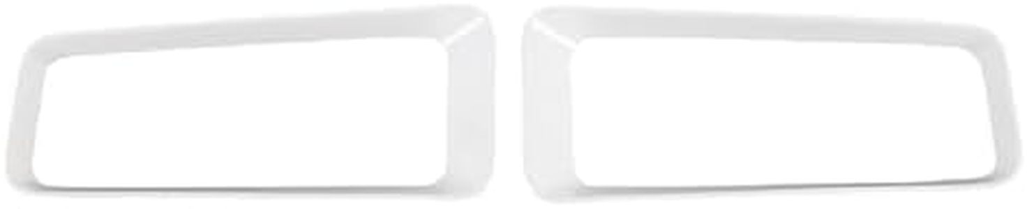 Front Bumper Caliper Air Duct Vent Frame for INEOS Grenadier 2020-2025 Front Bumper Air Intake Splitter Sticker Car Body Side Fender Spoiler Bezel Cover Trim Protector Accessories ABS (White)