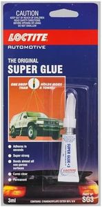 Loctite Super Glue | Universal High-Strength Adhesive | Thick, No-Run Formula for Automotive & General Use |Instant Super Glue for Various Materials, Clear Glue, 3g