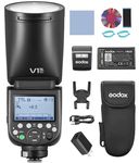 GODOX V1 PRO F Camera Flash 2.4G Wireless Speedlight 1/8000s HSS 1.3s Recycle Time with M/TTL Flash Mode Sub Flash Speedlite Type-C Powered Compatible with FUJIFILM Cameras