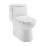 Swiss Madison Daxton One Piece Elongated Left Side Flush Toilet 1.28 gpf