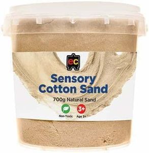 Educational Colours Sensory Cotton Sand 700 g, Natural