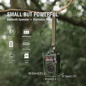 Raddy RF750 Portable Shortwave Radio – AM/FM, Rechargeable Battery