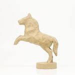 Itsy Bitsy Paper Mache Galloping Horse Big - Approx L24 X W7.7 X H25.5cm 1pc| Paintable Animal Showpiece for Home, Desk, Car Decoration