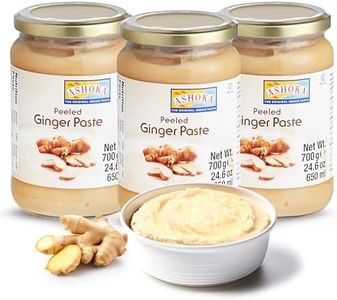 Ashoka Authentic Ginger Paste | Vegan | Gluten-Free | Kosher Certified | Non-GMO | Made from Premium Indian Spices | Great for Cooking Flavorful Food | 700 Grams (Pack of 3)