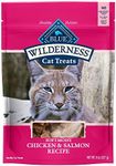 Blue Buffalo Wilderness Chicken & Salmon Grain-Free Cat Treats, 8-Oz Bag