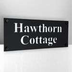 The House Sign Company - Henley House Name Plaques for Outside - Personalised Weatherproof Door Sign for Home