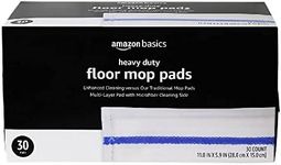 Amazon Basics Heavy Duty Dry Mop Pads, 11" x 5.9", 30 Count