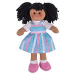 Bigjigs Toys Kira Rag Doll - Small Ragdoll, Soft Dolls for 1 Year Olds, Ideal First Doll, Baby Soft Toys, Plush Bigjigs Doll, Toddler and Baby Toys