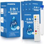 Drinking Water Test Kit - 5 Counts 8 in 1 Water Quality Test Kit for Well Tap Home City Water Testing Strips for Lead pH Hardness Copper Nitrate Nitrite & Alkalinity
