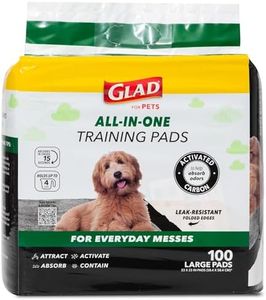 Glad for Pets Activated Carbon Dog Pee Pads | Puppy Training Pads for Absorbing Odor and Urine, 100 Count