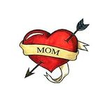 Mom Heart Temporary Tattoos (3-Pack) | Skin Safe | MADE IN THE USA| Removable