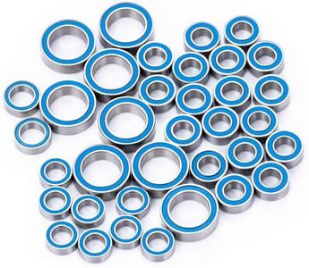 MORLORDY 36Pcs RC Complete Sealed Bearings Kit Wheel Hubs Kit for 1/16 Mini Slash E-Revo Rally RC Truck Upgrade Parts