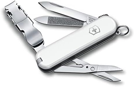 Victorinox Nailclip 580, Swiss Made, 8 Functions, Nail File, Nail Clipper, Blade, Scissors, White