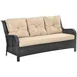 Outsunny 3-Seater Outdoor Sofa with
