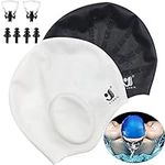 Unisex Swim Caps Ear Protection,2Pa
