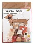 folia 9382 Advent Calendar Set "Sausage Dog", 54-Piece DIY Craft Set for Designing an Individual Advent Calendar for Dog Lovers