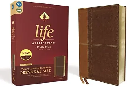 NIV, Life Application Study Bible, Third Edition, Personal Size, Leathersoft, Brown, Red Letter