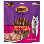 Cadet Rawhide & Duck Dog Treat Twists; 50 ct.