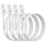 iPhone Charger Cable, 6FT/1.8M 4Pack MFi Certified USB to Lightning Cable Fast Charging iPhone Cord Compatible with iPhone 14 13 12 11 Pro Max XR XS 8 7 6 5...