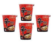 NOTTACIA Nongshim Shin Ramyun Vegetarian Instant Noodles Cup 68 grams*4 Pack (Pack of 4)