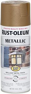 Rust-Oleum 7274830 Stops Rust Metallic Spray Paint, 11 Ounce, Antique Brass