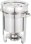 BotaBay 7L Stainless Steel Round Catering Food Warmers, Party Food Warmer Buffet Set, Buffet Server Soup Chafer Set, Warming Pots to Keep Food Warm for Parties Buffet Wedding Banquets Commercial Grade