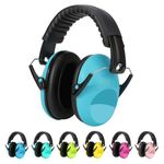 Kriogor Kids Ear Defenders, Noise Cancelling Headphones Autism Passive Sound-blocking Earmuffs 26dB SNR, Adjustable Children Ear Protection Earmuffs for Boys Girls Toddlers Aged 2+ Year Old (Blue)