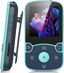 64GB MP3 Player with Clip, AGPTEK Bluetooth 5.3 Lossless Sound with FM Radio, Voice Recorder for Sport Running, Supports up to 128GB TF Card