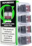 Vaporesso Xros Pods 0.8ohm - 4 Pack Vaporesso Xros pod, Vaporesso Xros 3 mini pods, Vaporesso Xros 3 Pods, Vaporesso Xros mini, Vaper Vaporesso Pods, Vape Pods, Vaporesso Vape Kit - No Nicotine