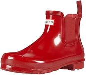 Hunter Women's Original Chelsea Gloss Rain Boot, Military Red, 7