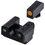 TRUGLO Tritium Pro Glow-in-The-Dark Handgun Night Sights for Glock Pistols, Glock 42 and 43, Orange Rear