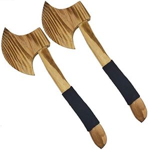 Adventure Awaits - 2-Pack - Wooden Toy Axe Hatchet - Handmade - Lightweight Wood Toy Hatchet Set for Outdoor Play