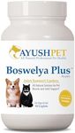 Ayush Pet Boswelya Plus, Joint and Muscle Support for Pets, Ayurvedic Pet Supplement with Boswellia, Ginger, and Bromelain, Large or Small Animals, 90 Vegetarian Caplets