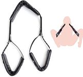 SPBMY S.ex Bondage Kit Bed Restraints S.ex for Couple Adjustable Bed Straps Dominance Wrist and Ankle Chain with Cuff Bondaged A.dult Kit Game S.ex Resistant Set Kinky Play Women Sweatshirt PU