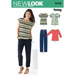 Simplicity New Look Easy Pattern 6216 Misses Knit Tops and Pants Sizes 8-10-12-14-16-18