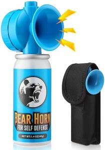 1.4oz Bear Horn Self Defense 123dB Loud Air Horn Audible up to 1/2 Mile Safety Air Horn for Wild Animals Bear Alarm for Hiking Climbing Camping and Outdoor Protection (1)