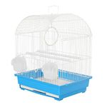 KCT Rosario Small Exotic Portable Bird Cage Travel Box- Blue