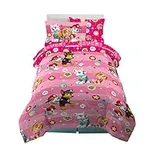 Franco Kids Bedding Super Soft Microfiber Comforter and Sheet Set with Sham, 5 Piece Twin Size, Paw Patrol Girls