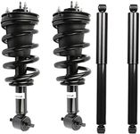 OCPTY Front Complete Struts Spring Assembly + Rear shock absorbers Fits 2014-2017 for Chevy Silverado 1500 Quick Struts 139112 345074 - Set of 4