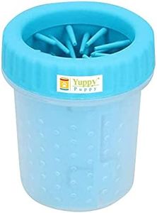 Yuppy Puppy Dog Paw Washing Cup Pet Paw Cleaner Portable Dog Paw Washer with Soft Silicone Bristles for Quickly Cleaning Pets Muddy Feet Color May Vary (Paw Cleaner - Small)