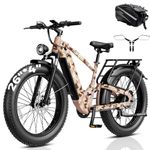 Jasion Thunder Pro ST Dirt Bike,2000W Peak Bikes for Adults,26''Fat Tire Best Bike for Men,90 Miles with 1040Wh Removable Battery,Thunder Pro35+MPH Max Speed Bicycles,500LB Capacity
