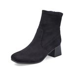 Rieker Women Ankle Boots 70971, Ladies Ankle Boots,Low Boots,Boot,Half Boot,Bootie,high,Black (Schwarz / 00),40 EU / 6.5 UK