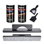 Naissgo 2 Pack High-Speed Shuffleboard Sand Set with Shuffleboard Brush, 14 Oz Shuffleboard Wax Powder Fast with Shuffleboard Table Accessories-Shuffleboard Sweep, Small Brush and Small Plastic Pan