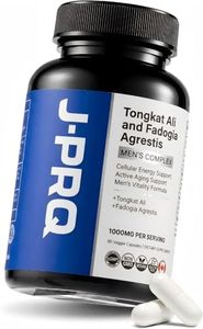 Tongkat Ali and Fadogia Agrestis Supplement - 120 Capsules - 2 Months Supply - 400mg Tongkat Ali - 600mg Fadogia Agrestis - J-PRQ